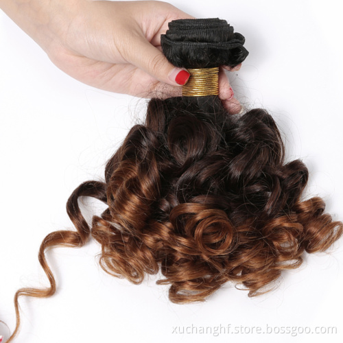 Brazilian Blonde 8A Grade 3 Bundles 1b/4/27 Ombre Hair Extensions With Lace Closure